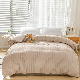  Embroidery Seersucker Quilt Cover and Pillowcases 4PCS Luxury Bedding Sets