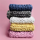  Popular Cozy Hand Made Polyester Knit Throw PP Cotton Filling Seamless Grey Woven Weighted Blankets