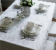  100% Polyester Solid Jacquard Tablecloth /Runner Manufacturer
