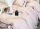  100% Cotton Jacquard with Piping 4-PC Duvet Cover Bedding Set