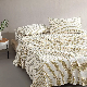  Wholesale Sheet Sets Circle Pattern Printed Sheet Set Double Brushed Microfiber Sheet Sets