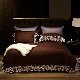  ODM/OEM Comforter Lace Duvet Cover Luxury Pillowcase 100% Cotton Satin Quilt Solid Color Home Textile King Size Flat Bed Sheets Bed Linen Bedding Set