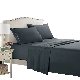  Black 3PCS Home Textile Queen King Size Pillowcases Pillow Shams ODM Bed Linen Fitted Sheet 4PCS Bedsheets Bed Sheets Supplier