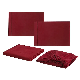  Stock Burgundy Red Home Textile 4 Pieces Bed Linen Fitted Sheets Premium Coverlets Queen King Size Bedding Set Microfiber Bedding Bed Sheets