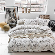  High-Grade Home Textile White Bed Linen Fitted Sheets Flower Print Duvet Comforter Quilt Cover Pillow Cases 4 Piece Coverlets Pillowcases Bedding Set Supplier
