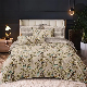  Custom Bed Linen Fitted Sheets Comforter Quilt Cover Set with Curtain Pillow Shams OEM/ODM King Queen Printed Duvet Cover Set 4PCS Bedding for Home Textile