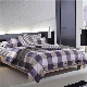  Plaid Printed Bedlinen 100% Cotton Bedding Set for Home/Hotel Design