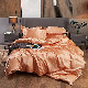  Solid Color Pure Shinning Satin Silk Bedding Set King Queen Size Bed Set Duvet Cover Sheet Flat Sheet Bedding Set