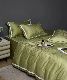  100% Tencel Jacquard Duvet Cover Fitted Sheet Pillowcase Bedding Set