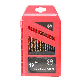  Behappy Quality 19PCS High-Speed Steel Titanium Coated Twist Drill Bit Set for Sheet Steel