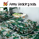  Double Sided Solid Military style Bedsheet Army Green Polyester Bedding Set Barracks Bed Linens Bed Set