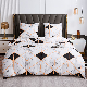  Luxury Polyester Fabric in Marble Textured Bedding Quilt Cover for Hotel and Home