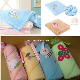  Coral Fleece Baby Blanket with Lovely Embroidered Carton Design