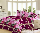 Embossed Strip Luminescent Jacquard Flannel Fabric Fur Bed Flannel Blanket