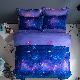  Polyester Bed Linen Fitted Sheet King Size Home Textile Microfiber Bedsheets ODM/OEM Pillow Sham Premium Quilt Cover with High End Cushion 4PCS Bedding