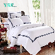  Yrf Customized Size White 60*40 S Satin 100% Cotton Hotel White Bedding Quilt Cover