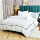  Made in China Hotel Queen Size Sheets Soft Cotton Quilt Cover Jacquard Bedding Set Textured Duvet Cover