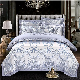  Wholesale Custom Luxury High End Jacquard 60*60 Yarn Count 100% Long Staple Cotton Satin Hotel Collection Bedding on Sale