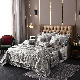  Modern Fashion Bedding Set European Style Satin Jacquard 4PCS 6 PCS 8 PCS 10 in 1 Bedsheet Duvet Cover Bedspread Bedding Sets