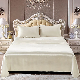  Fashionable Modern Satin Silk Luxurious Fitted Sheet Set Bedding