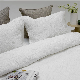  White Boho Tulip Quilt Cotton Quilted Coverlet Lightweight Bedspread for All Seasons Bed Cover