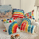  Rainbow Decorative Throw Pillow Cushion Woven Tufted Boho Kids Decor Pillow Nursery Pillow 18 X 18 Inch Square