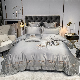 ODM 100% Washed Silk Grey Adult Duvet Quilt Comforter Cover King Size Embroidery Bed Linen Fitted Sheets Premium Pillow Cases Home Textile Bedding Set Supplier