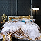  Courtly Style White Embroidery Comforter Duvet Cover Queen King Size 100% Cotton Pillow Cases Pillowslips Premium Coverlets Home Textile Bedding Set Supplier