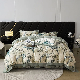  Wholesale Green Designers Printed Duvet Comforter Quilt Cover Luxury Satin Fitted Bed Sheet Lyocell Fiber Coverlets Soft Pillowcases Home Textile Bedding Set