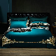  King Size Fitted Bed Sheet Luxury 4PCS Embroidery Comforter Duvet Cover Home Textile Green Coverlets Soft Pillowcases Bedding Set Supplier