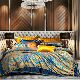  Satin Cotton Comforter Quilt Luxury Coverlets Jacquard Duvet Cover Queen Size Bed Linen Fitted Sheets Premium Home Textile Bedding Set Supplier