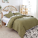  Full Comforter Set 7 Pieces Microfiber Comforter Soft Olive Green Quilt Set Farmhousewith Comforters, Flat & Fitted Sheets, Pillowcases & Shams of Bedding