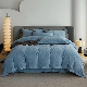  Winter Warm Blue Milk Fleece Quilt Comforter Duvet Cover King Size Pillowcases Pillow Cases Premium Home Textile Bedding Set Wholesaler