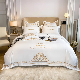  OEM Wholesale Fluffy Washed Silk Home Textile Soft Comforter Quilt Duvet Cover King Size Bed Linen Fitted Sheets White Pillowcases Bedding Set Supplier