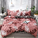  Printed Cotton Feel Microfiber Duvet Cover Bedding Bedsheet Set