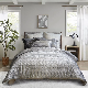  100% Poly Velvet Comforter Set with 2 Shams Jacquard Quilt Bedding Set