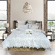  100% Polyester Seersucker Soft Washable Microfiber Bedding Comforters Quilt Set with Tassel