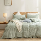  Duvet Cover Set 100% Washed Cotton Linen Feel Super Soft Comfortable