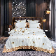  Vintage Satin Cotton Queen King Size White Lace Comforter Duvet Quilt Cover Princess Coverlets Premium Home Textile 4PCS Bedding Set Supplier