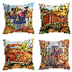  Autumn Harvest Decoration Throw Pillow Pillow Case Thanksgiving Blessing Words Farm Pumpkinpillow Case Cotton Hemp Cushion Cover 45.7