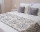  Bed Scarf Runner with Knots Blend Wool for Bedroom Home Hotel