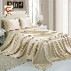  Hot Sales and Handmade Silver Silk Feeling Satin Bedding Sheet Sets