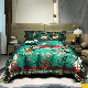  Luxury High Quality Coverlets Green Jacquard Pillow Cases Soft Egyptian Cotton Comforter Quilt Duvet Cover Premium Bed Linen Flat Sheets Bedding Set Supplier