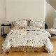  High-Quality Home Textile Brown Digital Printing Comforter Duvet Cover Lyocell Bed Fitted Sheets Soft Pillowcases Coverlets Bedding Set Supplier