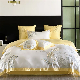  Summer Cool Lyocell Home Textile Yellow Comforter Duvet King Queen Size Bedsheet Bed Linen Embroidery Quilt Cover Coverlets Bedding Set