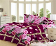 Embossed Strip Luminescent Jacquard Flannel Fabric Fur Bed Flannel Blanket