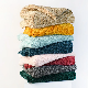 Home Outdoor Travel Bed Sofa Car Soft Warm Navy Chenille Solid Knitted Structure Texture Solid Plainthrow Blanket Throw manufacturer