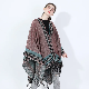  New Design Knitted Blankets Bohemian Style Cape Retro Fashion Simple Shawl Blanket