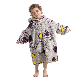  Hot Sale Custom Printed Wearable Sherpa Comfy Outdoor Oversized Hoodie Blanket for Kids