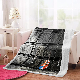  Heavy Thick 2 Ply Double Layer Printed Sherpa Fleece Throw Blanket Raschel Knitted Baby Blankets for Winter